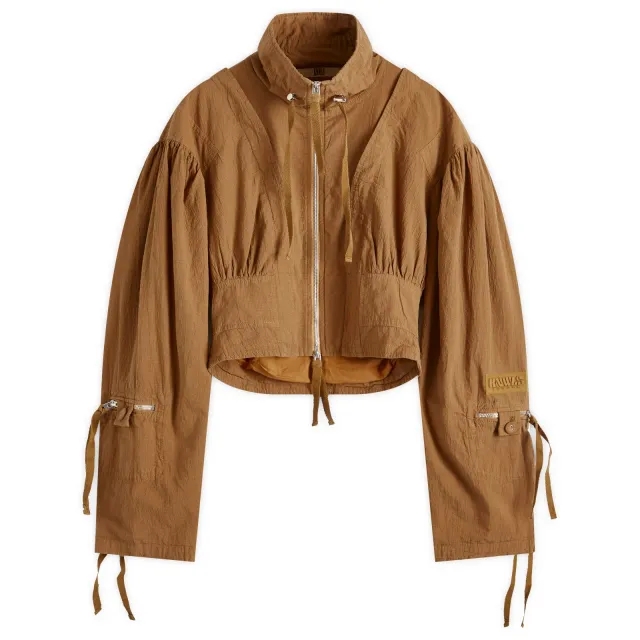 KNWLS Women's Frgment Bomber Jacket Tan Check