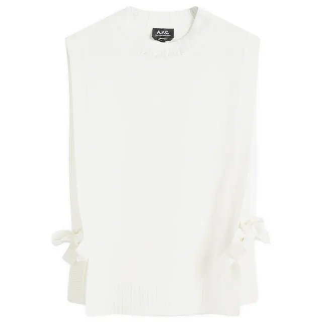 A.P.C. Women's Margot Knitted Vest Ecru