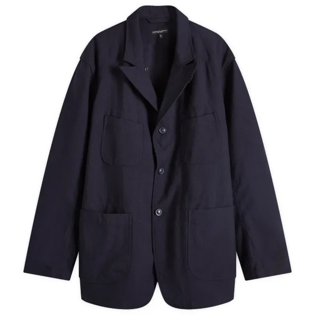Engineered Garments Men's Bedford Jacket Dark Navy Wool Serge