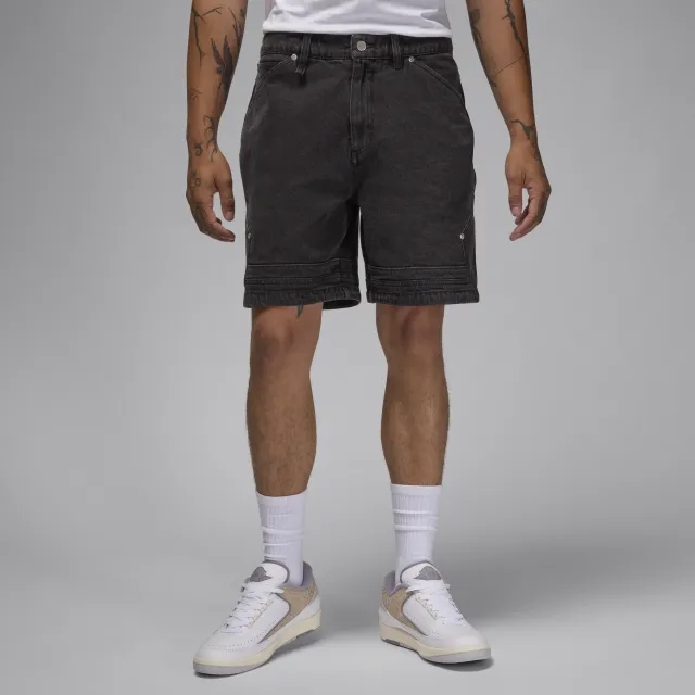 Nike Jordan Nike Air Jordan Men's Denim Shorts - Black - Cotton