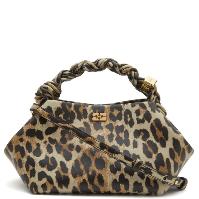 GANNI Women's Bou Leopard Bag