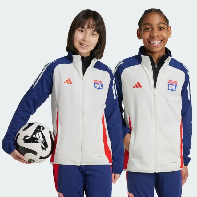 Adidas Olympique Lyon 24/25 Junior Presentation Tracksuit Jacket  7-8 Years -