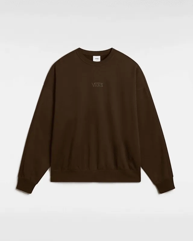 Vans - Premium Logo Crew Sweatshirt, Man, Brown