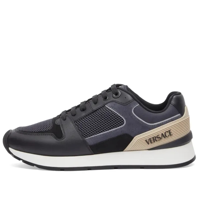 Versace Men's Runner Taupe Khaki Antracite Mauve