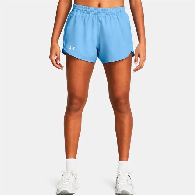UNDER ARMOUR Womens Running Fly By 3'' Shorts - Blue, Blue