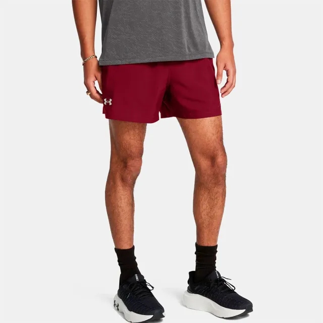 Men's  Under Armour  Launch 5 Shorts Cardinal / Cardinal / Reflective M