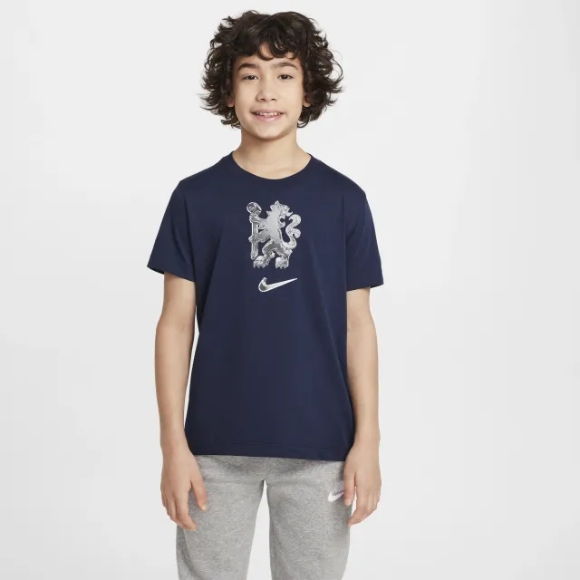 Chelsea F.C. Older Kids' Nike Football T-Shirt - Blue - Cotton