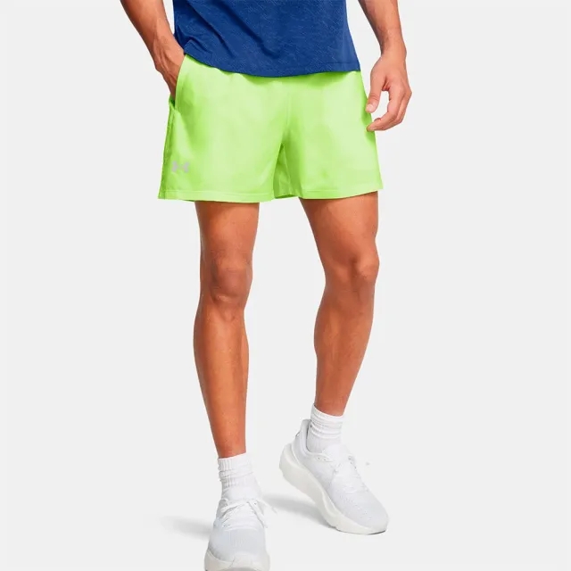 Men's  Under Armour  Launch 5 Shorts Morph Green / Morph Green / Reflective XXL