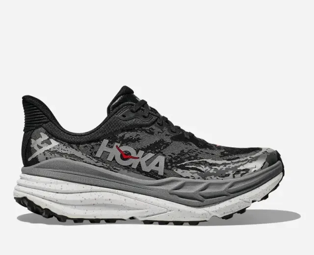 Hoka One One HOKA Men's Stinson 7 Trail Shoes in Black/Outer Orbit