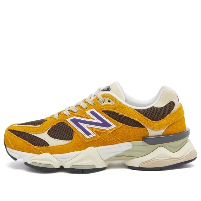 New Balance Unisex 9060 in Brown/Purple/Green Suede/Mesh