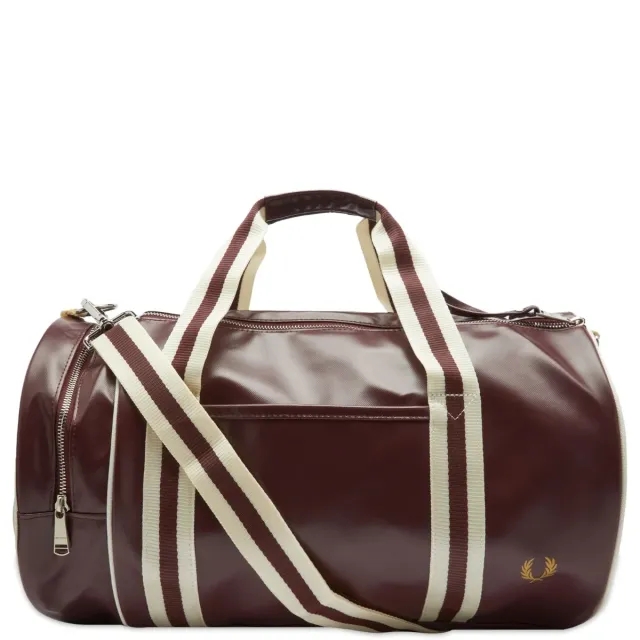 Fred Perry Classic Barrel Bag - Oxblood