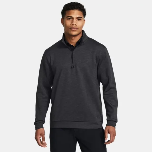 Men's  Under Armour  Drive Midlayer Pullover Black / Black XXL