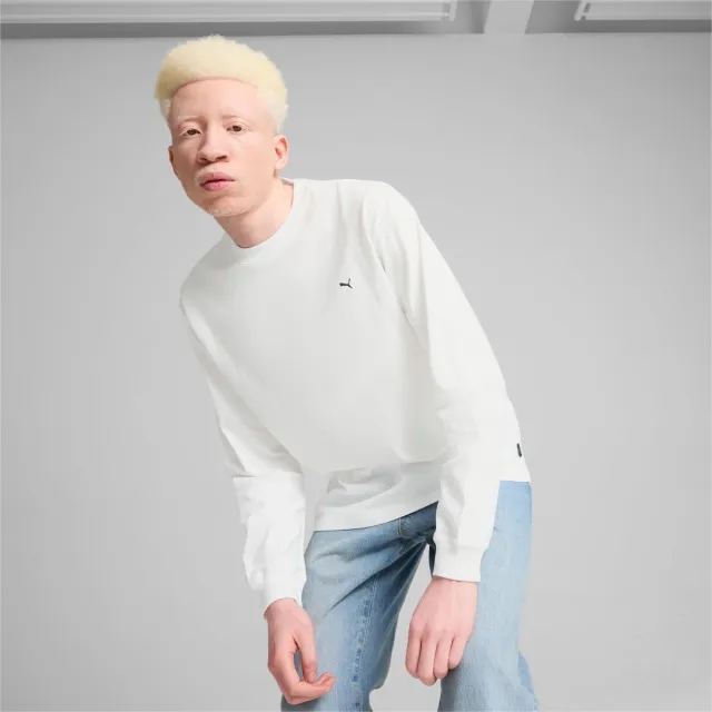 PUMA Graphics cool Day Long Sleeve Men Shirt, White