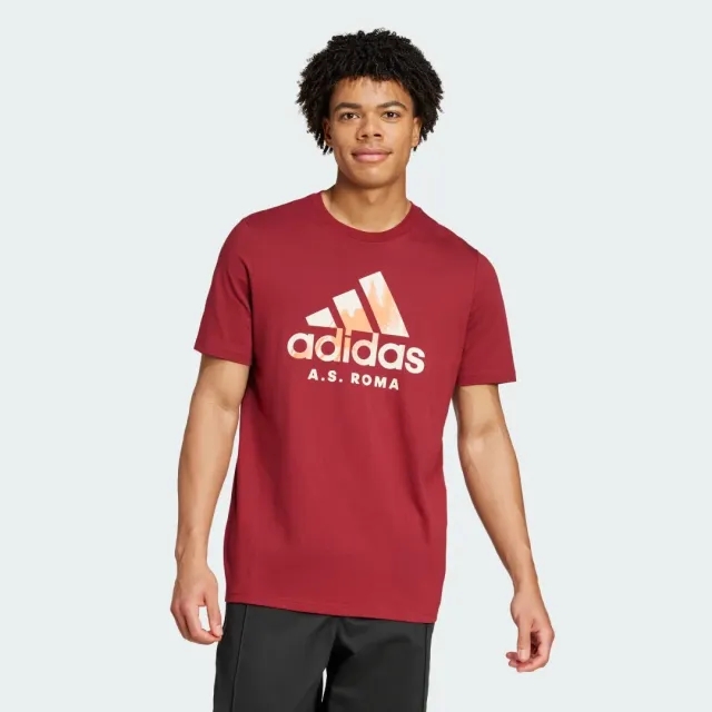 adidas AS Roma Seasonal Graphic T-Shirt - Red - Mens