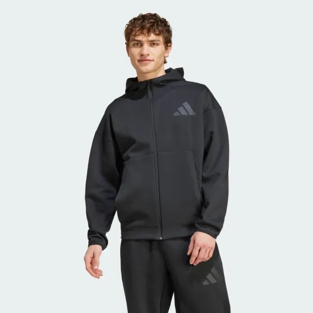 adidas ZNE Full Zip Hoodie - Black - Size XL - Black