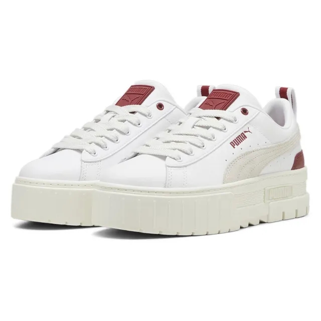 Puma Womens Mayze Sneakers Trainers - White Leather