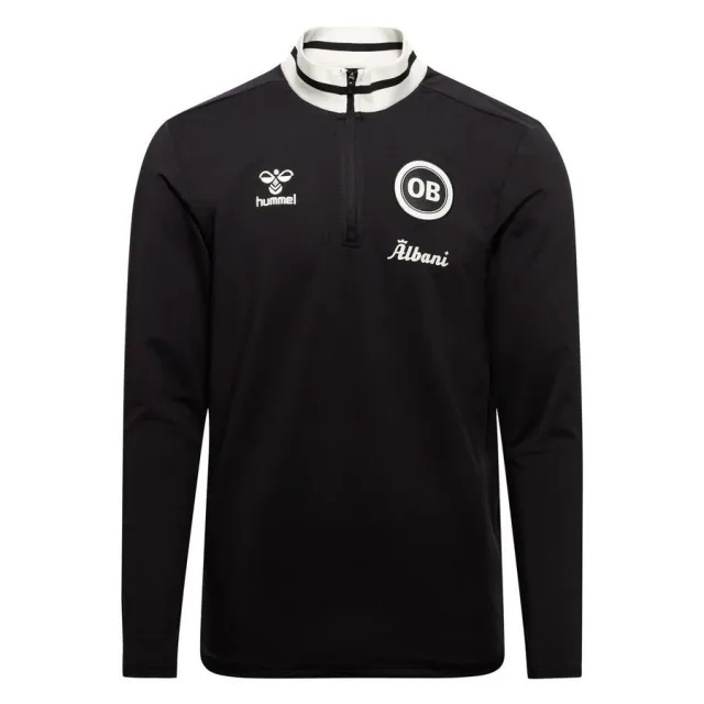 Hummel Odense Boldklub Training Shirt Pre Match Half Zip - Black - ['Black']