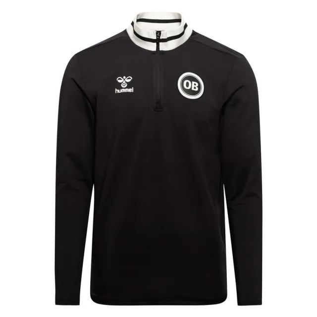 Hummel Odense Boldklub Training Shirt Pre Match Half Zip - Black Kids - ['Black']