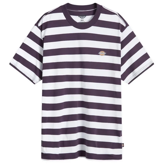 Dickies Men's Rivergrove Stripe T-Shirt Plum Perfect
