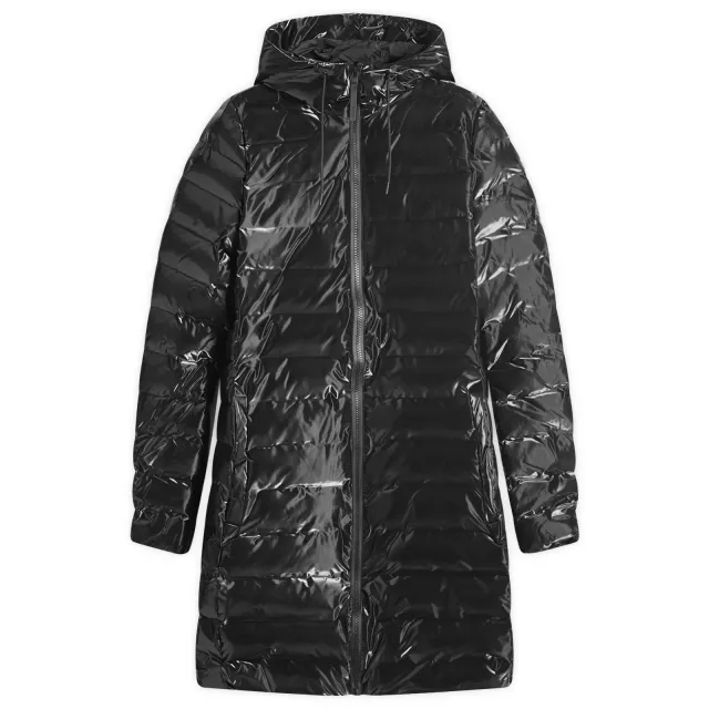 Rains Women's Lohja Long Curve Puffer Jacket Night