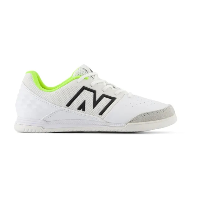 New Balance Audazo V6 Command In - White/Volt Kids - ['White']