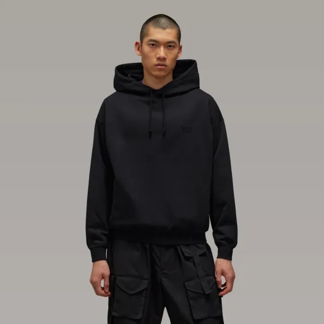 Y-3 Men's Core Logo Hoodie Black