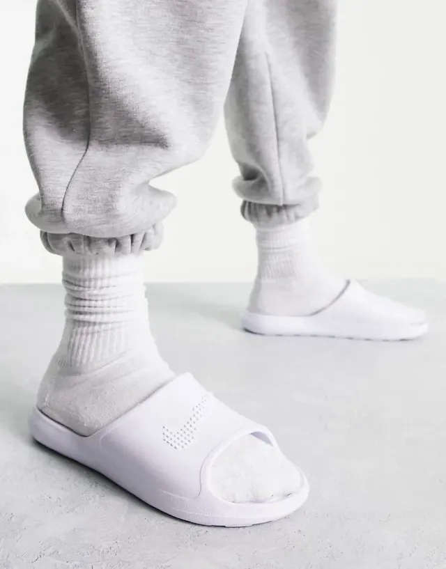 Nike Victori One Shower Sliders In White