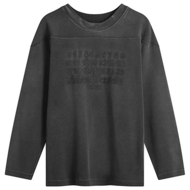 Maison Margiela Women's Faded Logo Sweater Black