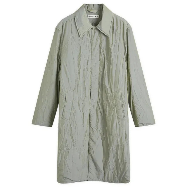 Our Legacy Men's Blithe Crinke Jacket Shining Olive Crinkle Solaro