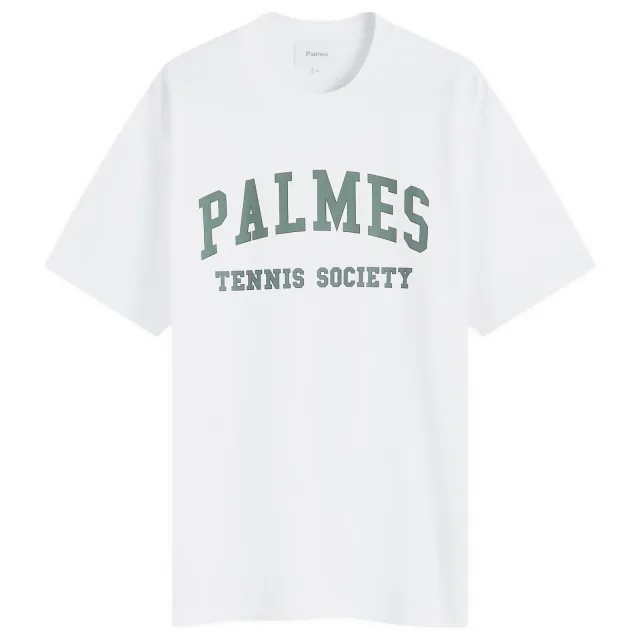Palmes Men's Ivan Collegiate T-Shirt White/Green