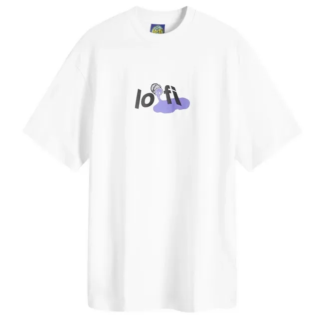Lo-Fi Men's Paint Logo T-Shirt White
