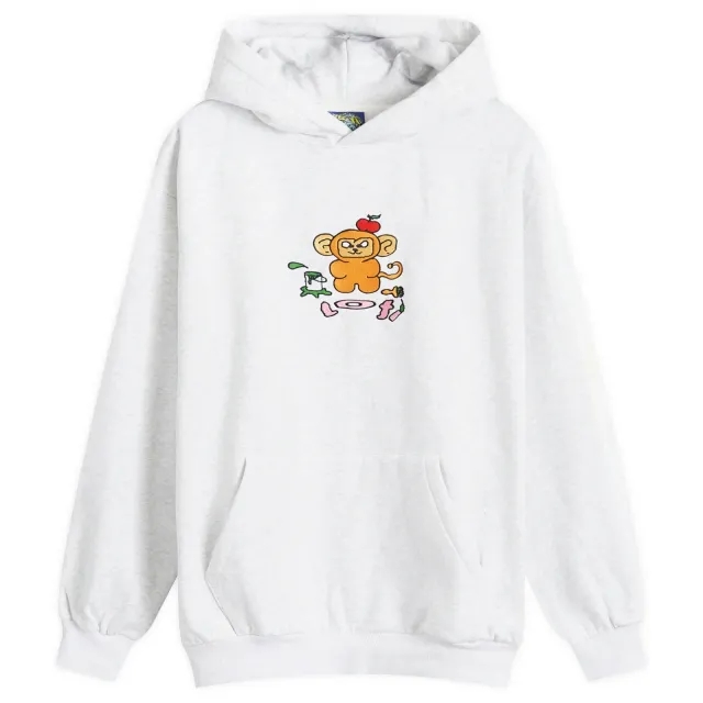 Lo-Fi Men's Art Monkey Hoodie Ash