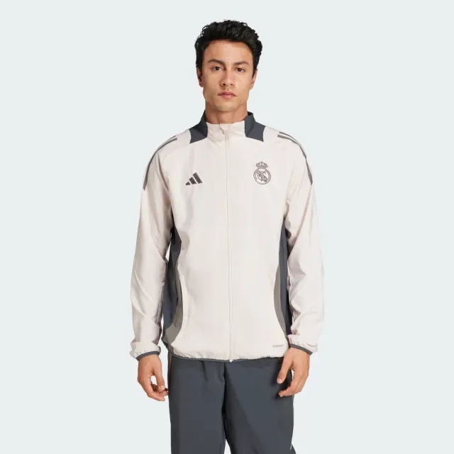 Real Madrid adidas European Training Presentation Jacket - Putty Mauve