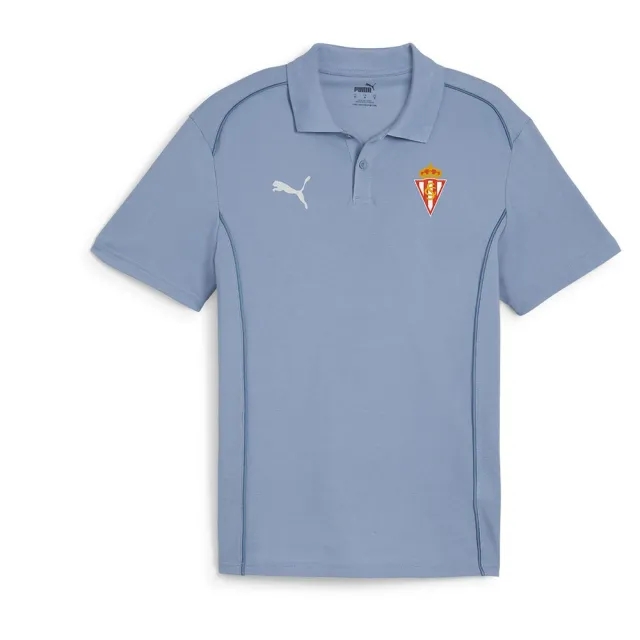 Puma Real Sporting De Gijón Team Final Casuals Short Sleeve Polo  XL -