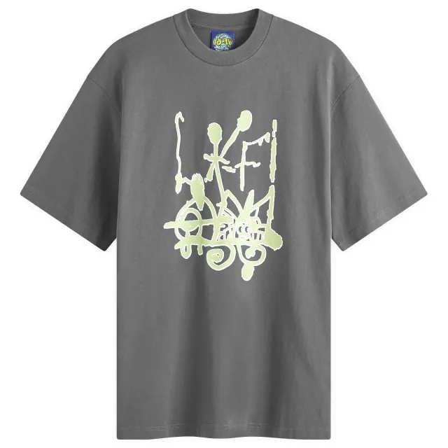 Lo-Fi Men's Emulsion T-Shirt Washed Black