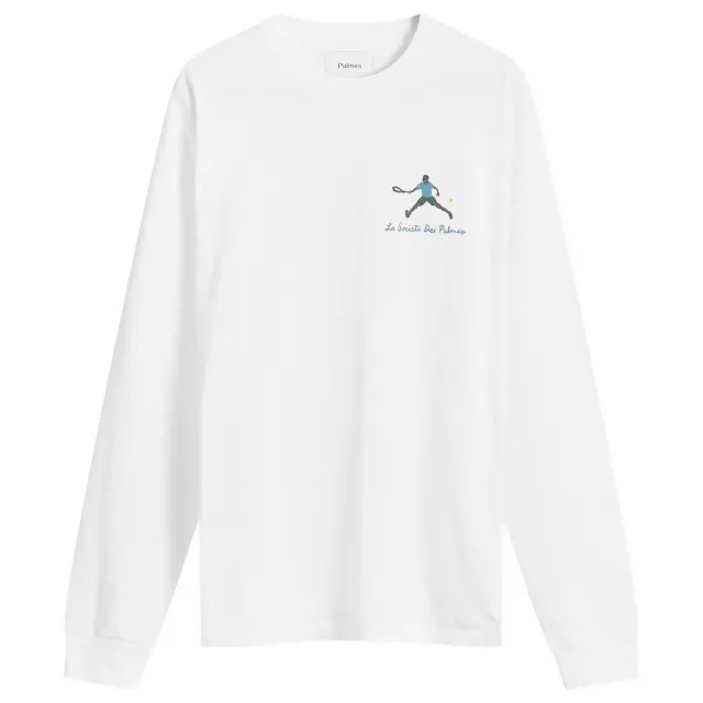 Palmes Men's Societá Long-Sleeved T-Shirt White