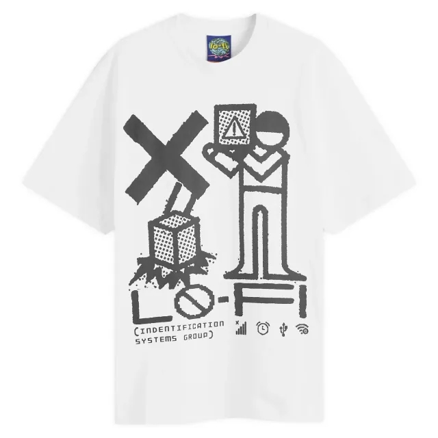 Lo-Fi Men's Identification T-Shirt White