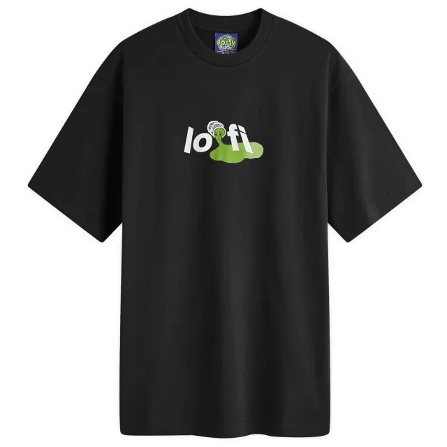 Lo-Fi Men's Paint Logo T-Shirt Black