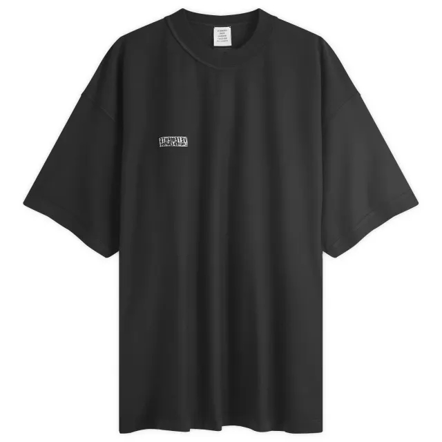 VETEMENTS Men's Inside Out Label T-Shirt Black