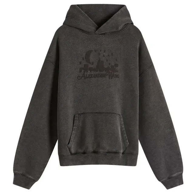Alexander Wang Women's Skyline Print Hoodie Grey