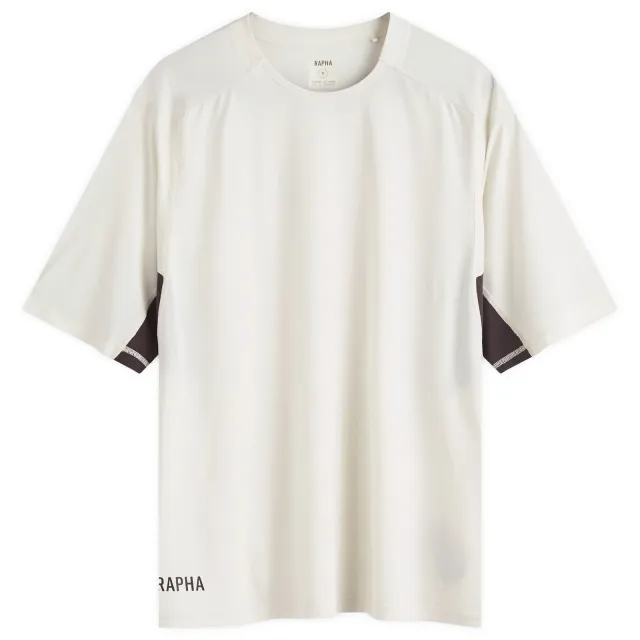 Rapha Men's Roadwear Tech T-Shirt Off-White/Black