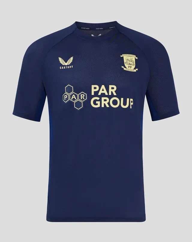 Castore Preston Men's 24/25 Short Sleeve Training T-shirt - Blue