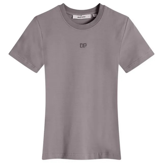 Daily Paper Unit Emb Fitted Tee Women Shortsleeves Grey