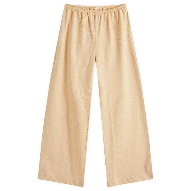 DONNI. Women's Jersey Stripe Simple Pant Butter Stripe