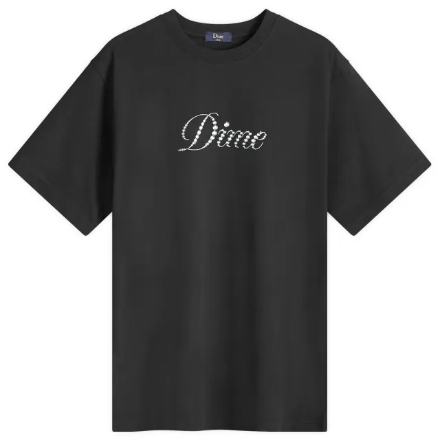 Dime Men's Icy Cursive T-Shirt Black