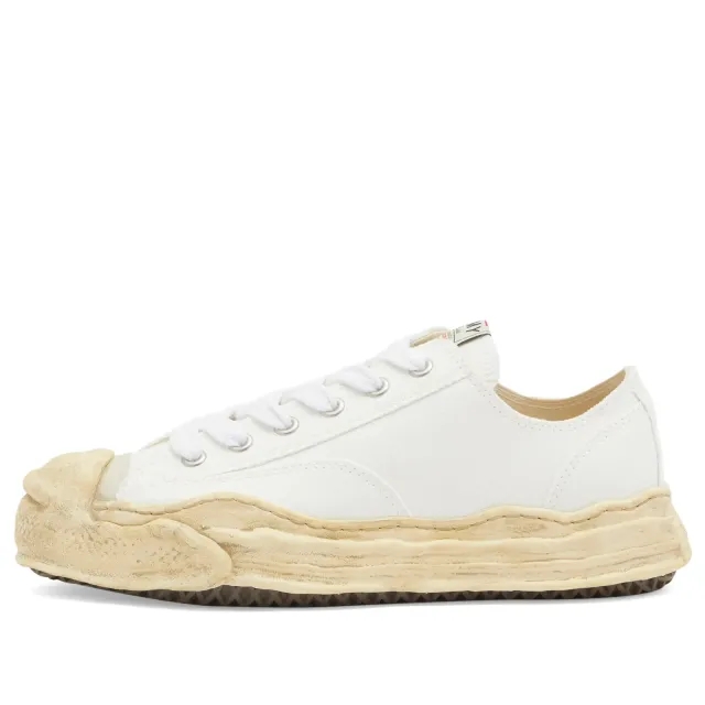 Maison MIHARA YASUHIRO Hank Garment Dyed Low Canvas Sneaker White