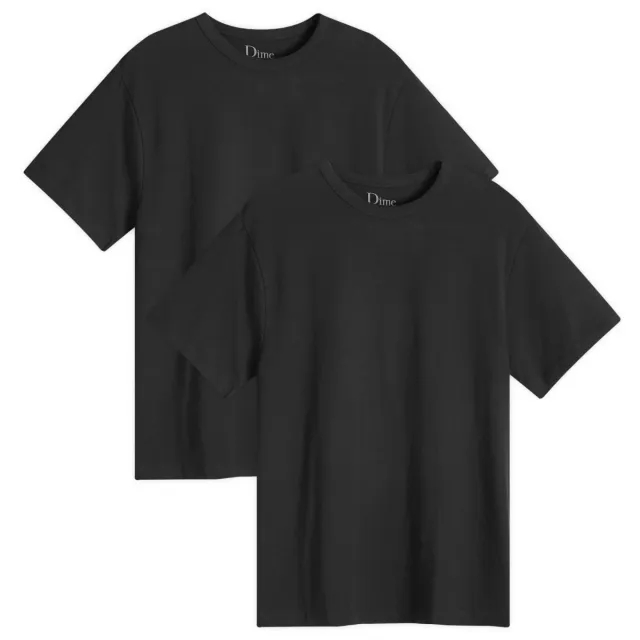 Dime Men's 2 Pack T-Shirts Black