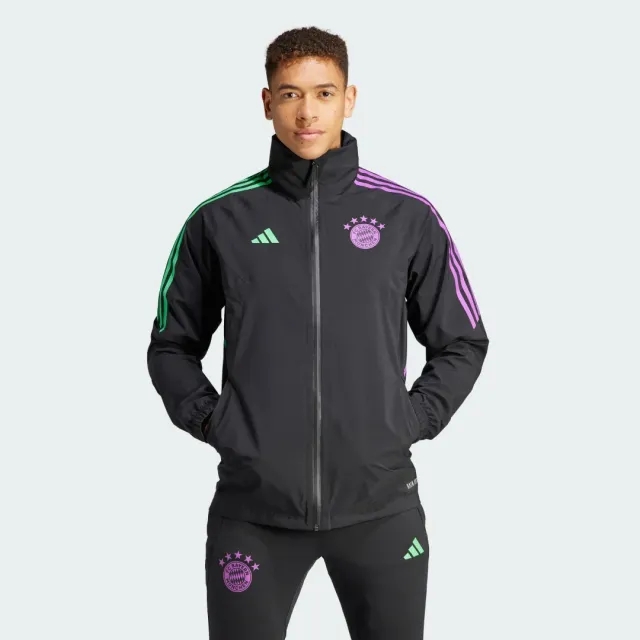 adidas Bayern Munich Condivo 23 Rain Jacket Adults - Black