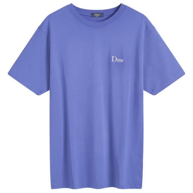 Dime Men's Classic Small Logo T-Shirt Indigo