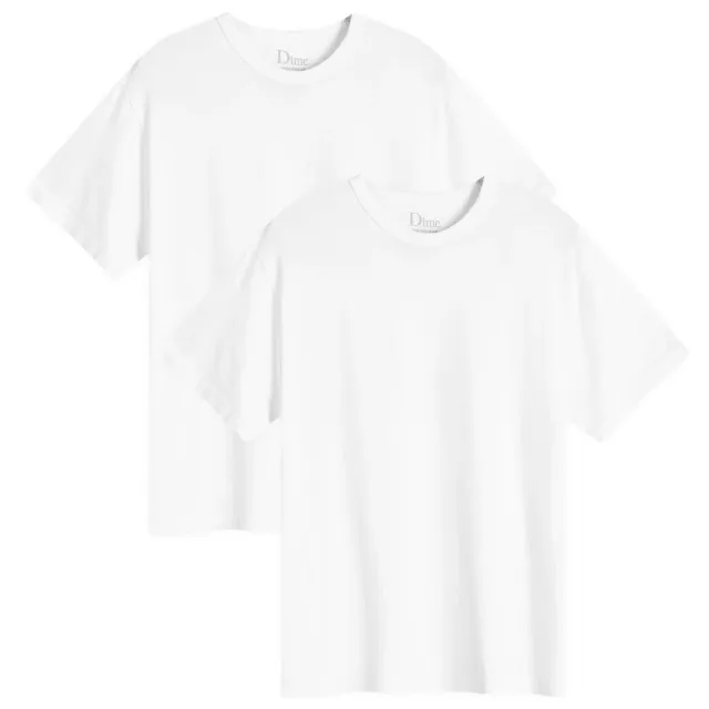 Dime Men's 2 Pack T-Shirts White
